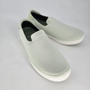Vessi Boardwalk Slip-On slides mint green waterproof breathable lightweight 7
